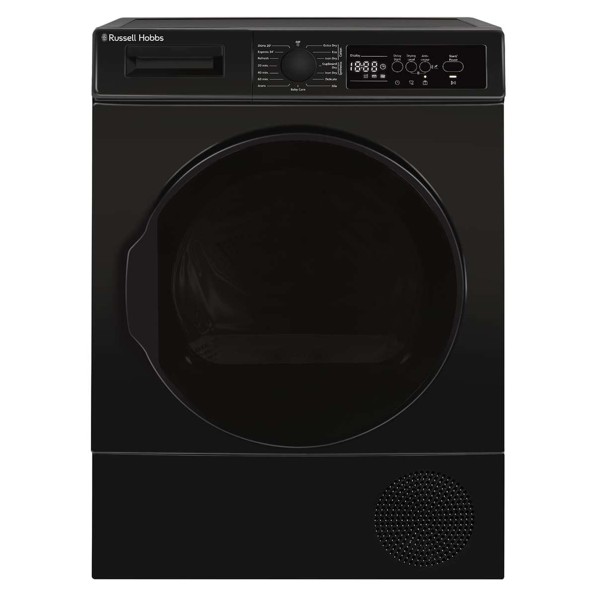Russell Hobbs Freestanding Electric Heat Pump Condenser Tumble Dryer, 8kg Capacity, 15 Programmes, 3 Heat Settings, LED Display, Anti-Crease, Child Lock in Anthracite RH8HPTD1E12AN — view 17
