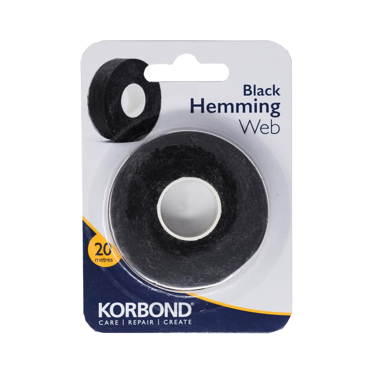 KORBOND Hemming Web 20m x 2cm White Iron On Hem Tape - NO Sewing Required, Adhesive Fabric Tape, Webbing Tape, Hemming Tape: Bonding Fabric, Fabric Fusing, Applying School Badges, Turning Up Trousers — view 6