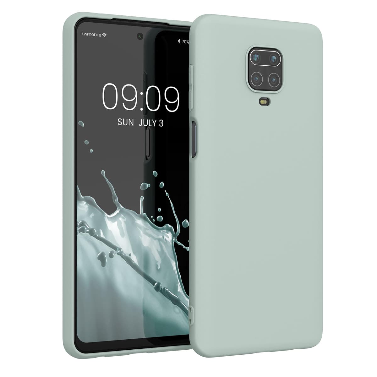 kwmobile Carcasa Compatible con Xiaomi Redmi Note 14 Pro 5G / Poco X7 Funda - Funda Ultrafina de TPU con Bordes elevados - Lavanda Metalizado — view 357