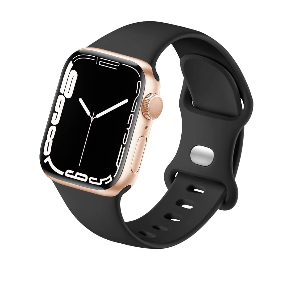 Sport Strap Compatible with Apple Watch Straps 46mm 40mm 38mm 41mm 42mm 44mm 45mm, Silicone Strap Replacement for iWatch Bands Series 11 10 9 8 7 6 5 4 SE 3 2 1 Women Men — view 11