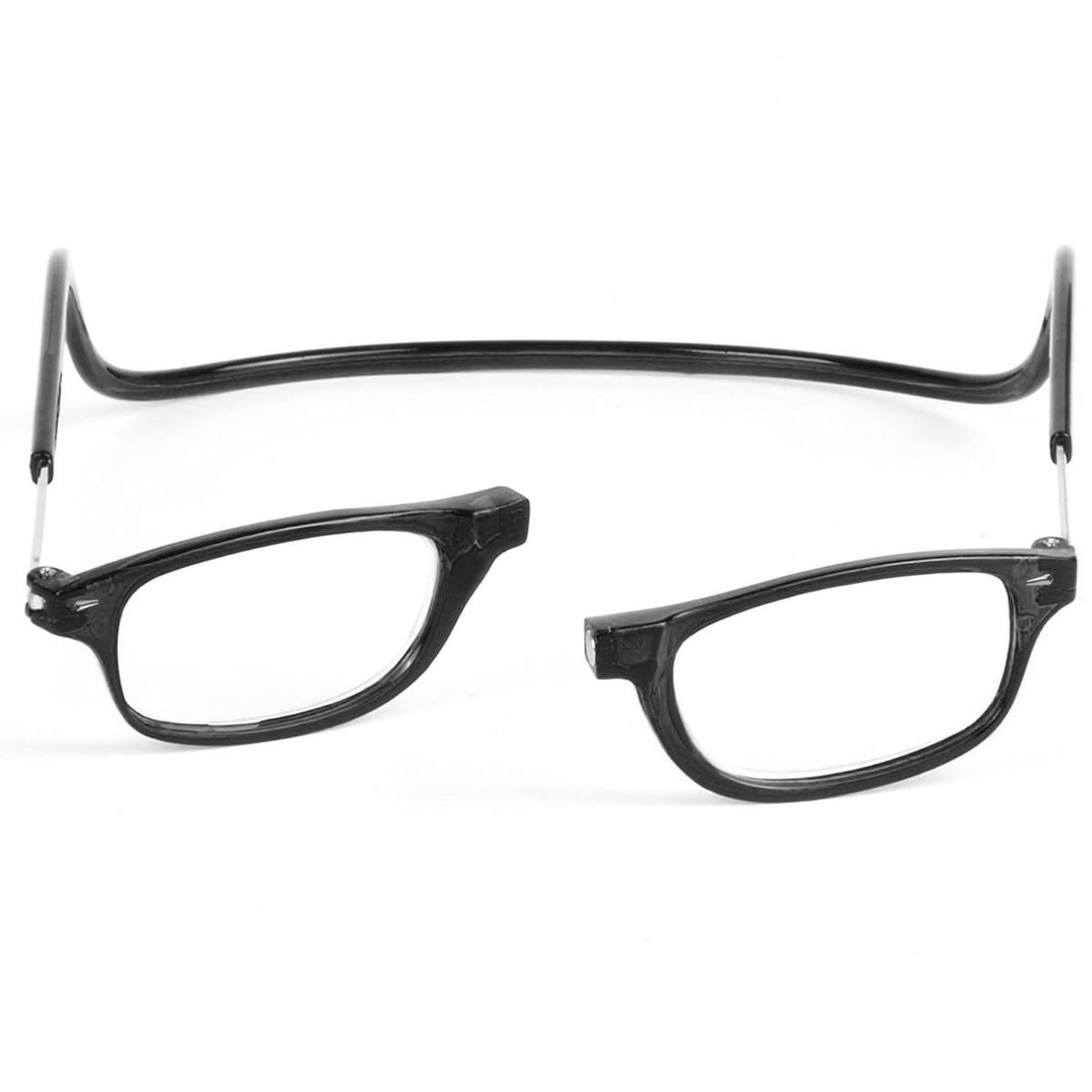 TBOC Pack: Gafas de Lectura Presbicia Vista Cansada – (Dos Unidades) Graduadas +3.50 Dioptrías Montura Negra Hombre Mujer Imantadas Plegables Lentes Aumento Leer Ver Cerca Cuello Imán — view 3