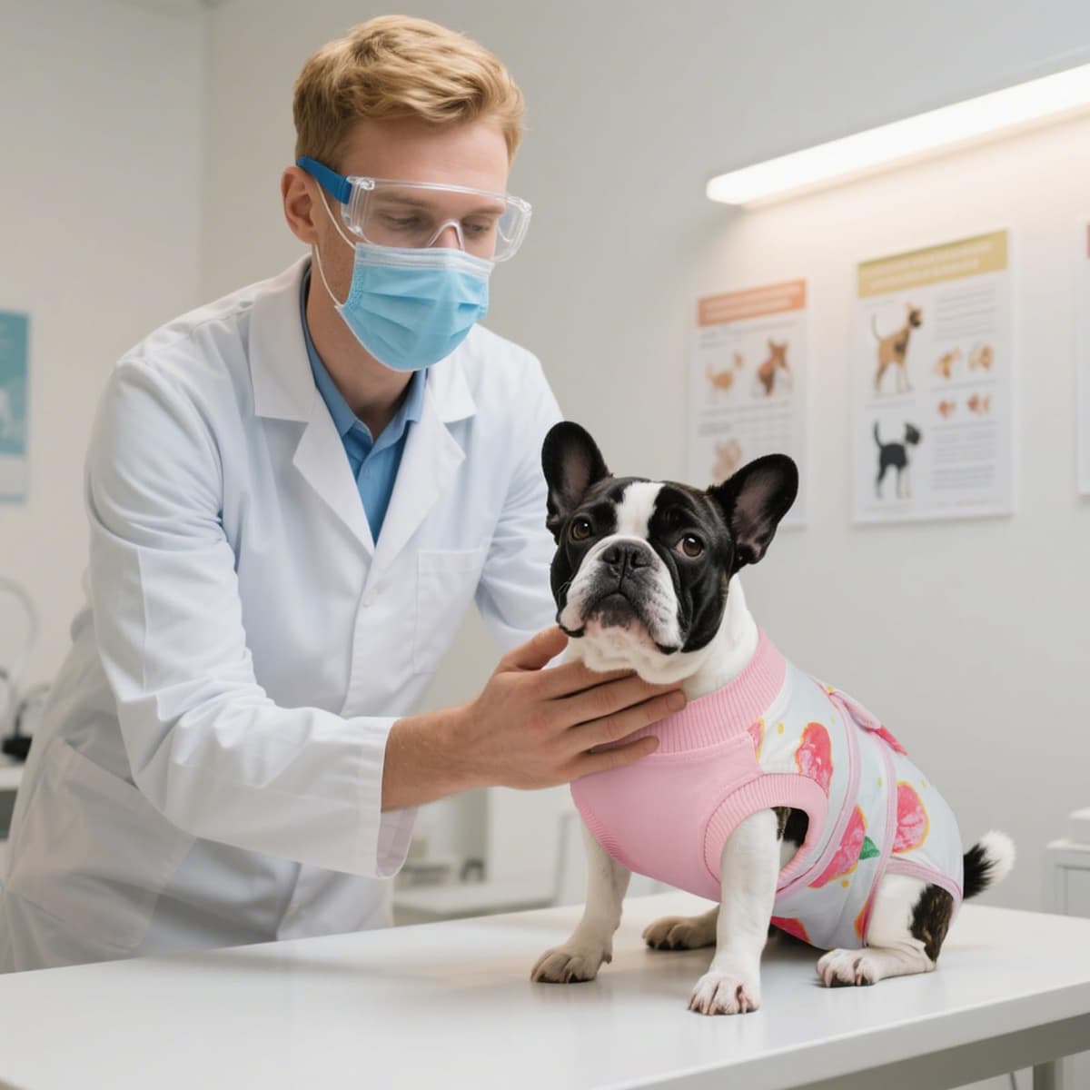 Kuoser Dog Recovery Suit Female, Dog Onesie for Surgery, Female Spay and Male Neuter Onesie for Post-Op Care, Prevent Licking Puppy Onesies — view 3