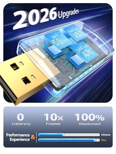 2025 Wireless CarPlay Adapter for iPhone, Mini Android Auto Adapter Converts Factory Wired to Wireless, Plug & Play, No Delay, Stable Connection Car Play Dongle for iOS 10+ / Android 11+ — view 5
