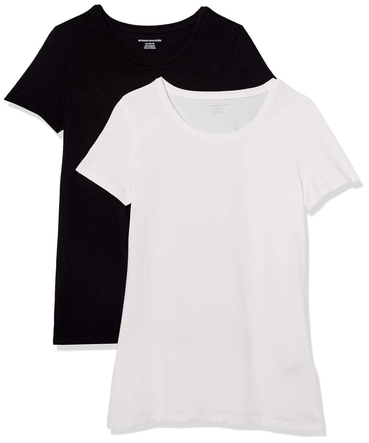 Amazon Essentials Camiseta de Manga Corta y Corte Estándar (Opciones de Cuello Redondo y Cuello en V) Mujer, Paquetes Múltiples — view 26
