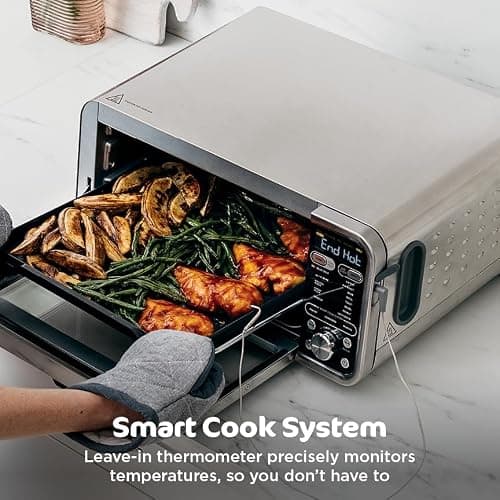 Ninja Foodi SP351 13 in 1 Air Fry Oven with Smart Thermometer, Silver