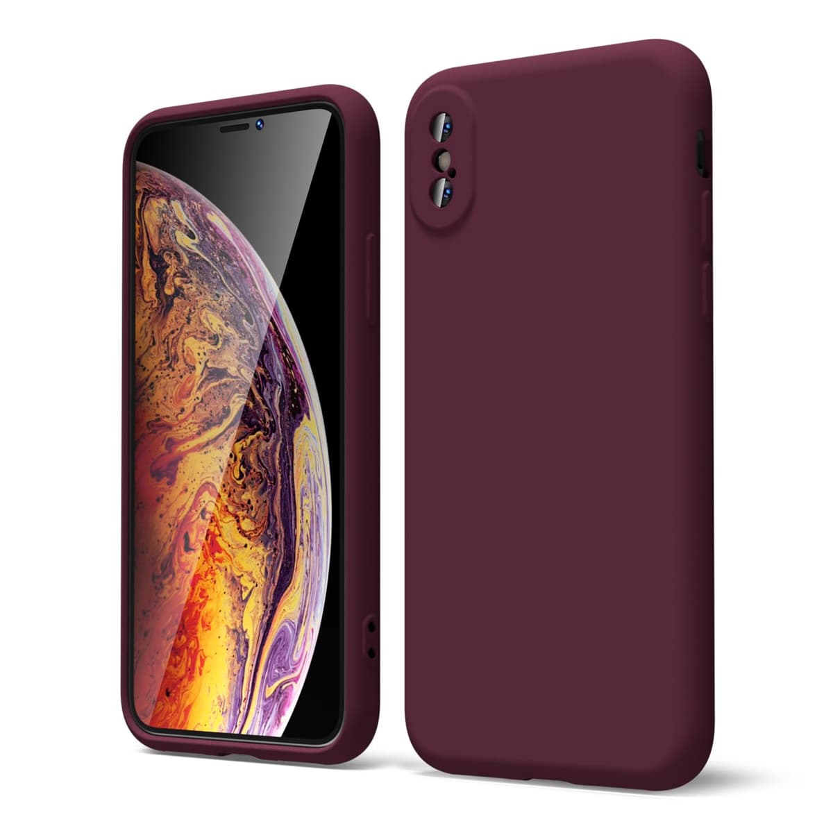 oakxco for iPhone 17 Pro Max Phone Case Liquid Silicone, Cute Thin Slim Grip Soft Rubber Gel for Women Men, Smooth Matte TPU Plain Solid Color Girly Simple Case with Camera Cover, Light Pink — view 862