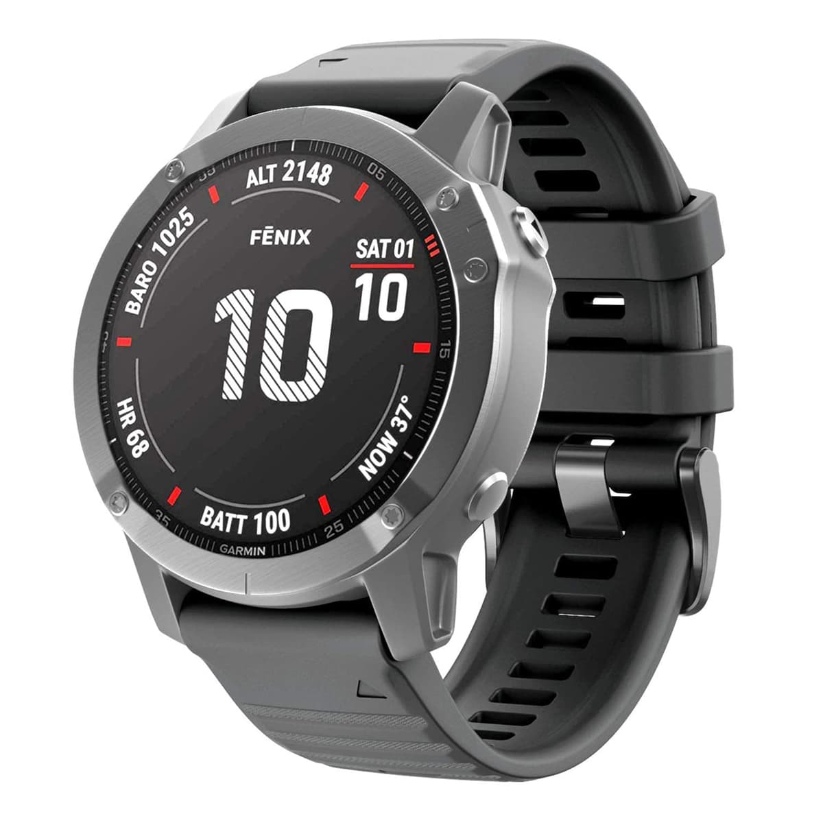 NotoCity Corrra para Garmin Fenix 7/6/5/6 Pro/7 Pro/5 Plus, Quickfit 22mm Correa para Garmin Fenix 8/8 pro 47mm, Forerunner 965/955/935, Nylon Correas para Epix Gen 2, Quatix 7(Negro+Verde militar) — view 8