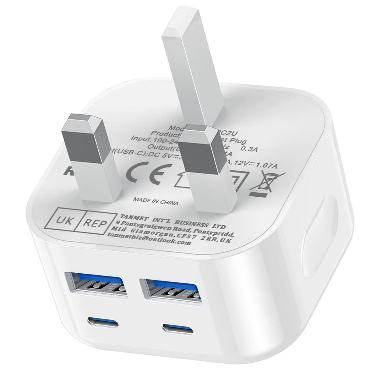 USB C and USB Plug UK Fast Charge,40W Multi USB Plug Fast Charger 20W Dual USBC Power Adapter i Phone Apple Type C Plugs with USB Port Head for iPhone 17 16 15 14 13 12 11 Pro Max Plus iPad 10th A16