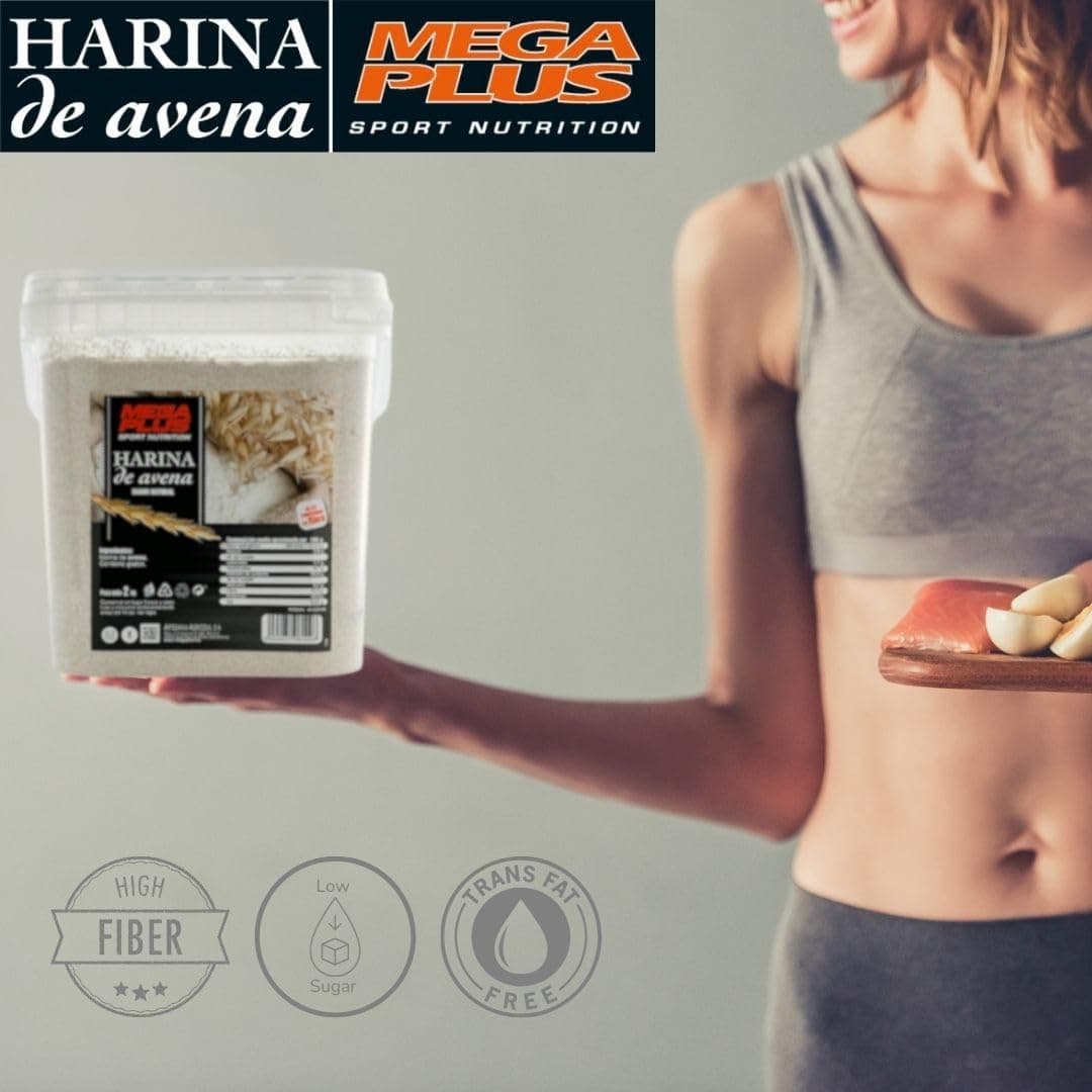Harina De Avena Sabores - Mega Plus - Harina De Avena Integral - Para Batido Proteinas O Cereales Avena - Avena En Polvo 8 Sabores - Carbohidratos Y Vitaminas - Sin Azucar - Nutella 2kg — view 3