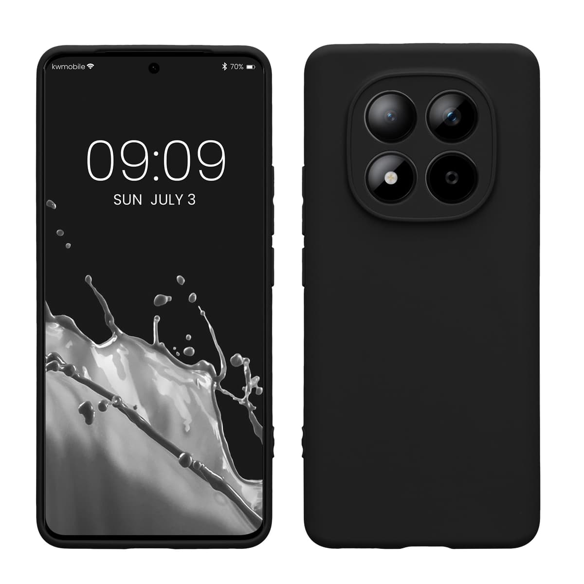 kwmobile Carcasa Compatible con Xiaomi Redmi Note 14 Pro 5G / Poco X7 Funda - Funda Ultrafina de TPU con Bordes elevados - Lavanda Metalizado — view 266