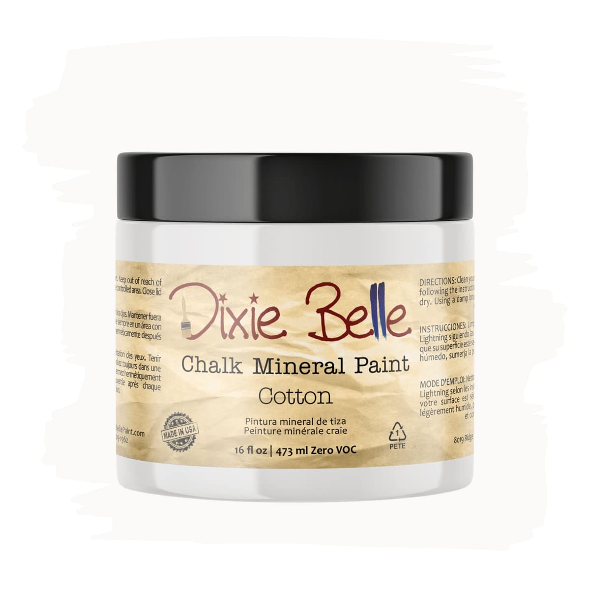 Dixie Belle Paint Company Chalk Finish Furniture Paint - Caviar (32oz) - Matte Black Chic Chalk Mineral DIY Furniture Paint — view 53