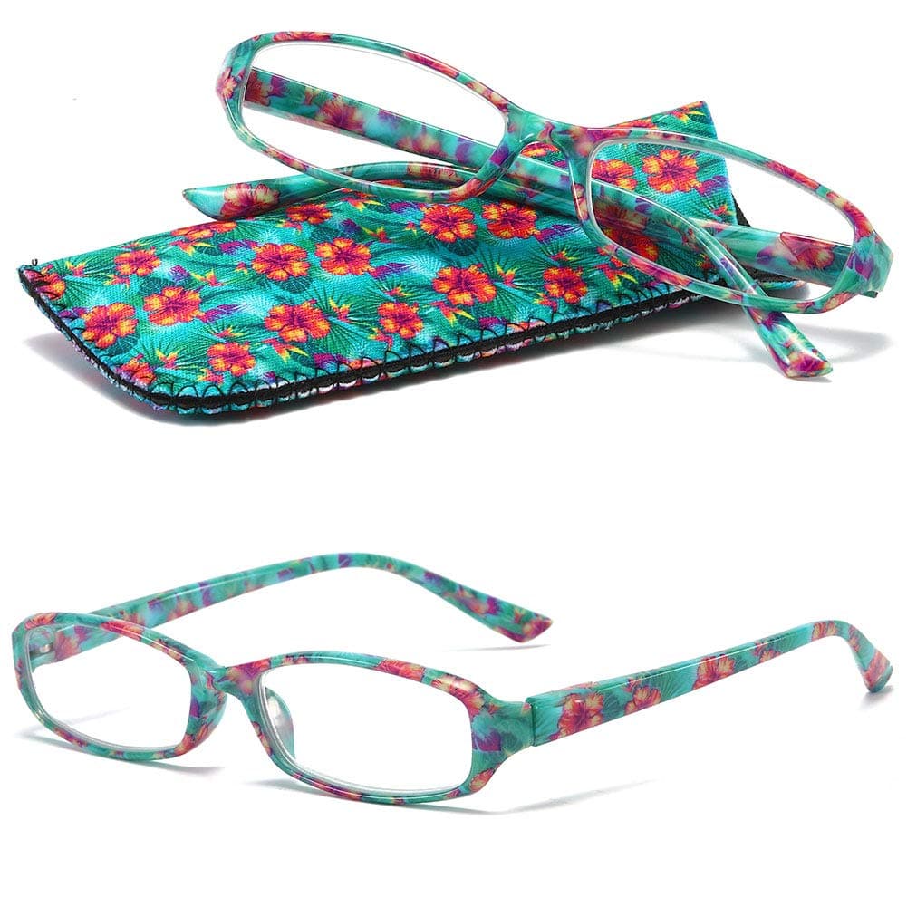 VEVESMUNDO Gafas de Lectura Mujer Hombre Compactas Portatiles Flores Anteojos Para Leer con Colores Bolsillo 1.0 1.25 1.5 1.75 2.0 2.25 2.5 2.75 3.0 3.5 4.0 — view 10