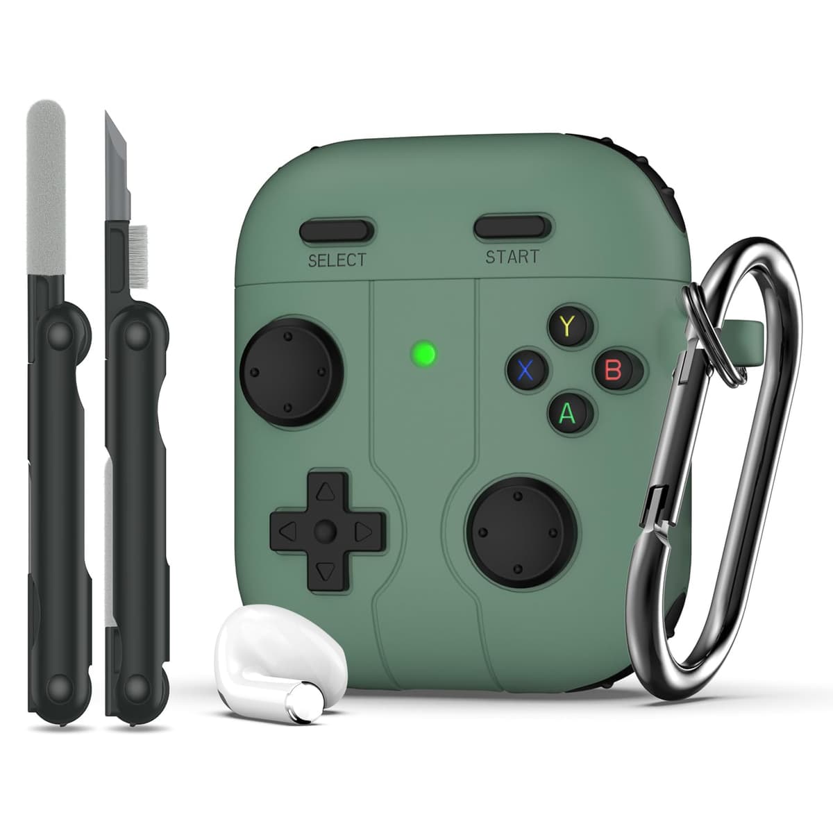 RFUNGUANGO Compatible con Airpods 4 Estuche (2024) con Kit de Limpieza, Clip de Bloqueo Seguro y Estuche de Protección a Prueba de Golpes para Airpods 4ta Generación Lanzamiento 2024,Cielo Estrellado — view 42
