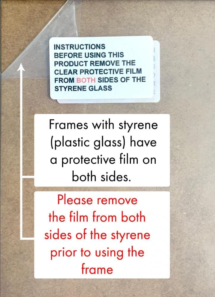 FRAMES BY POST Scandi Picture Photo Frame Gold 50 x 70 cm Plastic Glass — view 4