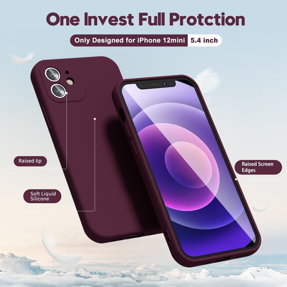 oakxco for iPhone 17 Pro Max Phone Case Liquid Silicone, Cute Thin Slim Grip Soft Rubber Gel for Women Men, Smooth Matte TPU Plain Solid Color Girly Simple Case with Camera Cover, Light Pink — view 1557