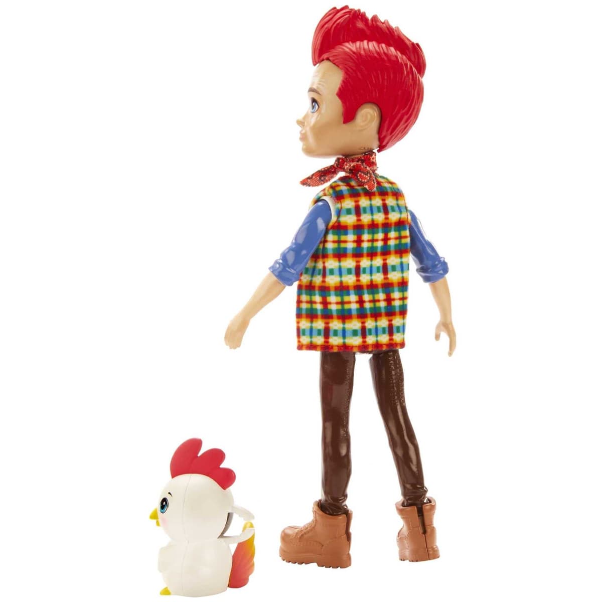 Enchantimals Muñeca Redward Rooster con Mascota Cluck (Mattel GJX39) — view 7