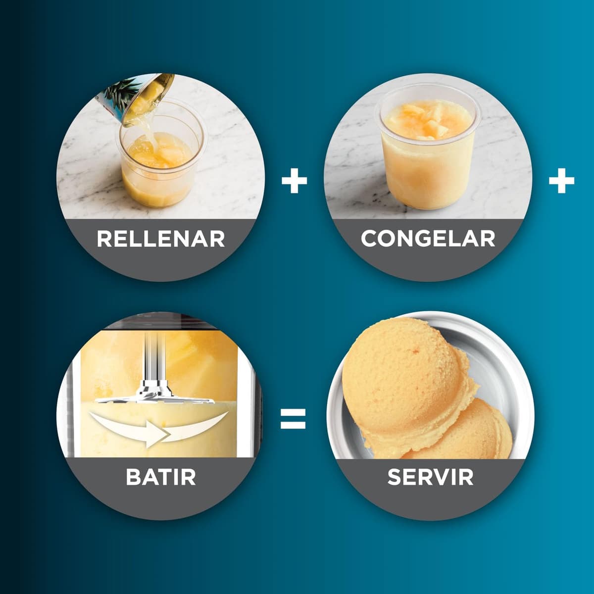Ninja CREAMi Heladera multifunción, capacidad de 1,4L, 3 tarrinas, 7 programas, Helado, Gelato, Sorbete, Smoothie Bowl, Batido y más, negro/cobre, NC300EUCP — view 5