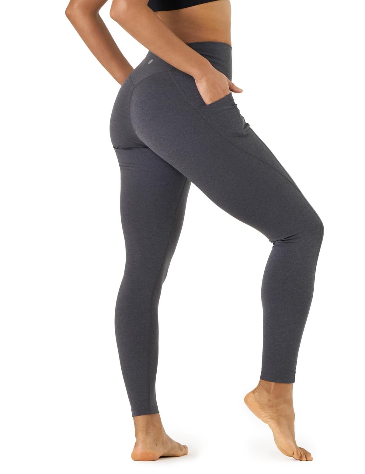 LAPASA Leggins Mujer Cintura Alta Fitness, Mallas de Deporte con Bolsillo, Pantalón Deportivo Elásticos y Transpirable, Leggings Push Up para Running Yoga y Ejercicio L01R1/L09R1/L32R1 — view 19