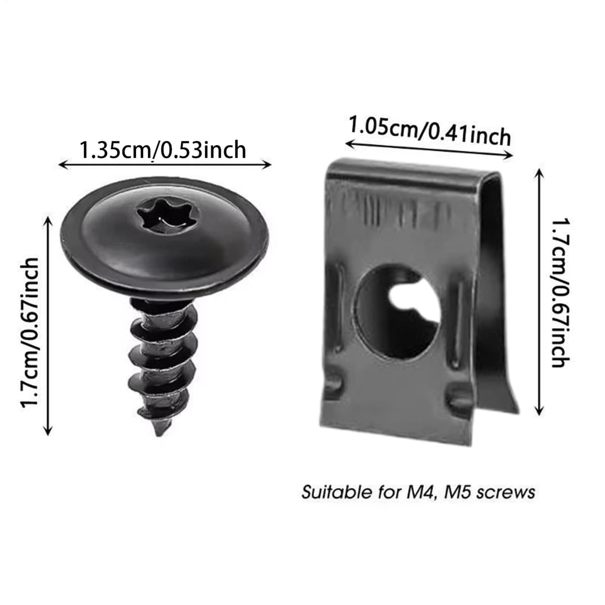 Automotive Screws & Staples - Vehicle U Nut & Clip | Dashboard, Bumper & Interior Metal Fixing Accessories — view 5