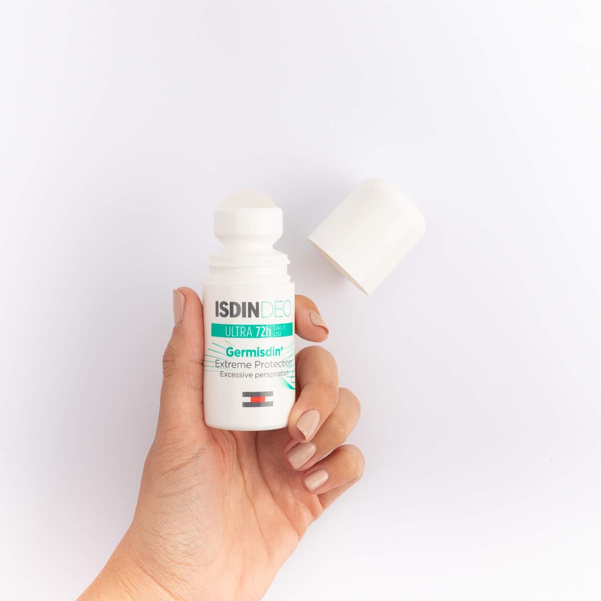 SDIN Germisdin Ultra 72h Roll-On, Desodorante Antitranspirante Sin Alcohol Para Hombre y Mujer que Protege Contra la Producción Excesiva de Sudor y Evita el Mal Olor — view 3
