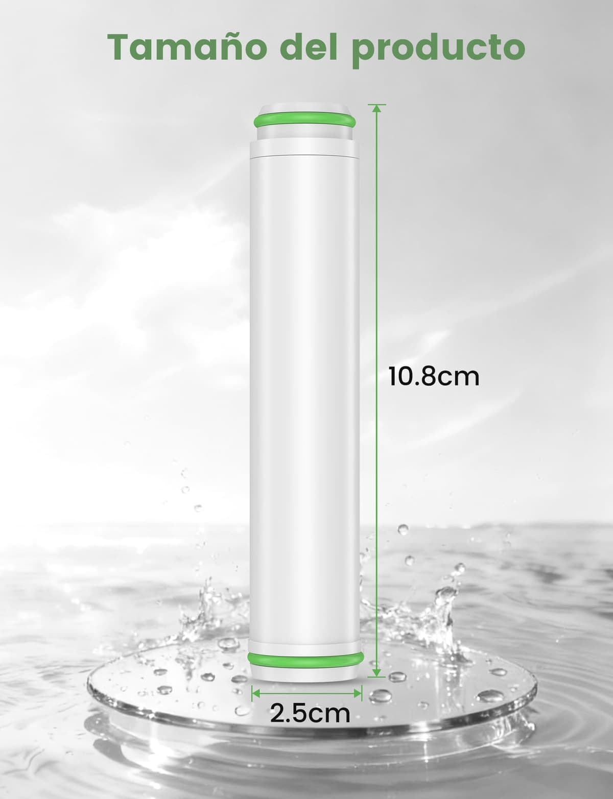 MEKO Pack de 2 filtros solo para ducha de mano con ASIN [B0CGHXYM1Y], [B0D3V9W5P5] de MEKO, 15 capas de filtro de repuesto para agua dura, limpieza y eliminación de cloro y sustancias nocivas — view 8