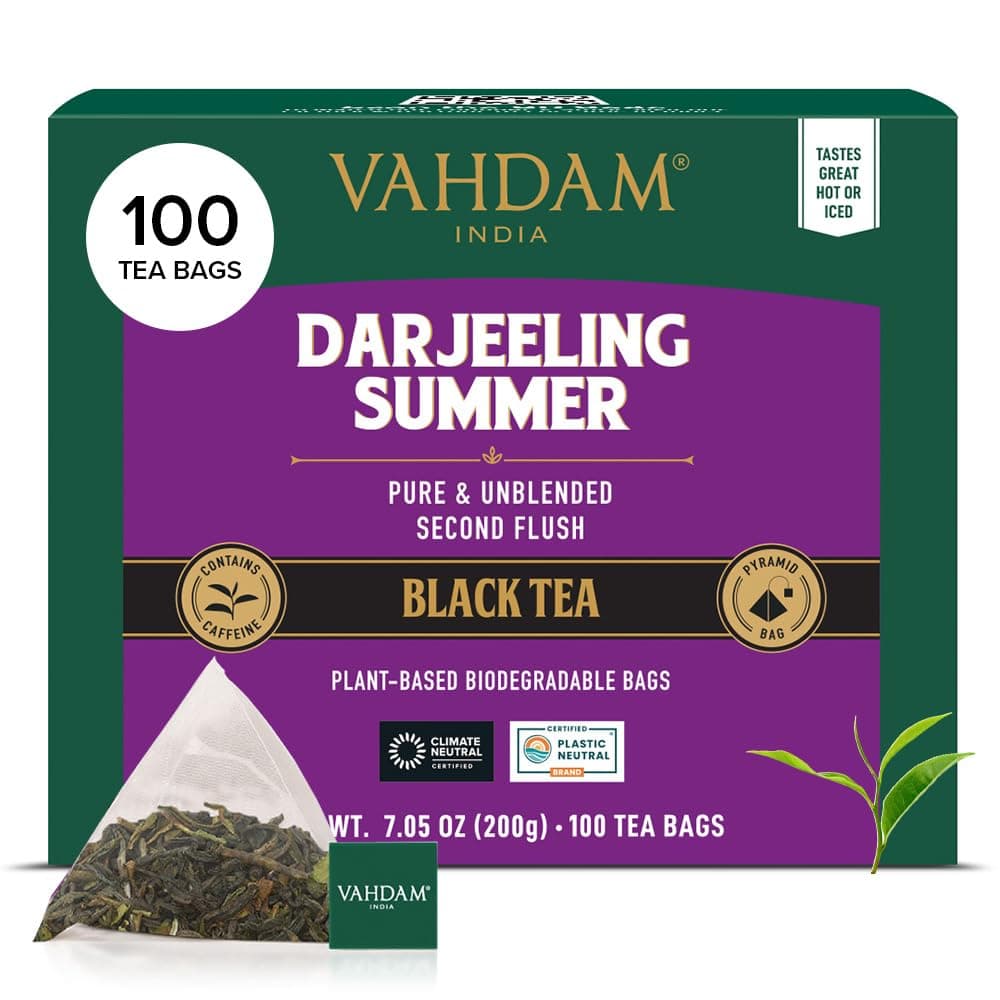 VAHDAM, Himalayan Té Verde (100 Piramidales Bolsitas De Té) 100% Pura Y Natural | Envasado Fresco En La India | Caliente, Frío O Como Kombucha — view 22
