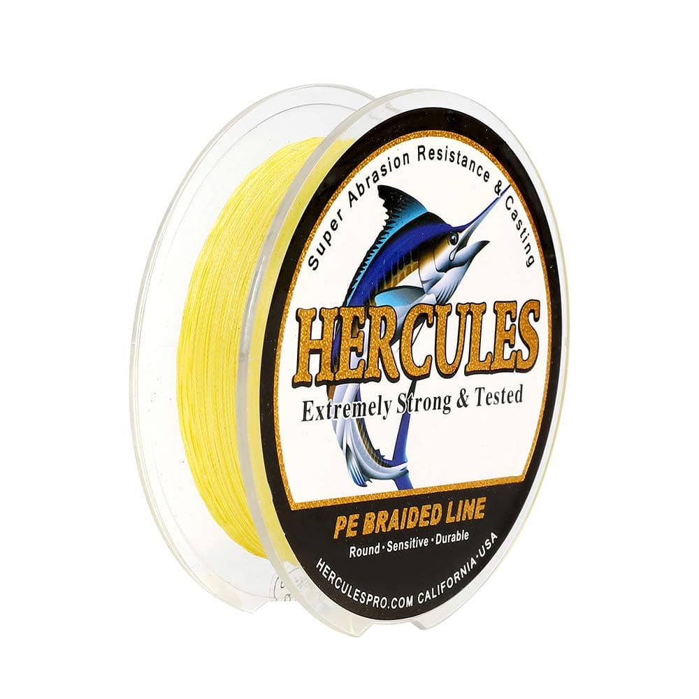 Hercules Sedal Trenzado de 4 Hilos, 100-2000 m, 6-100 LB, Súper Suave, Polietileno, Multifilamento Hilo Trenzado de Pescar en el mar y en el Agua
