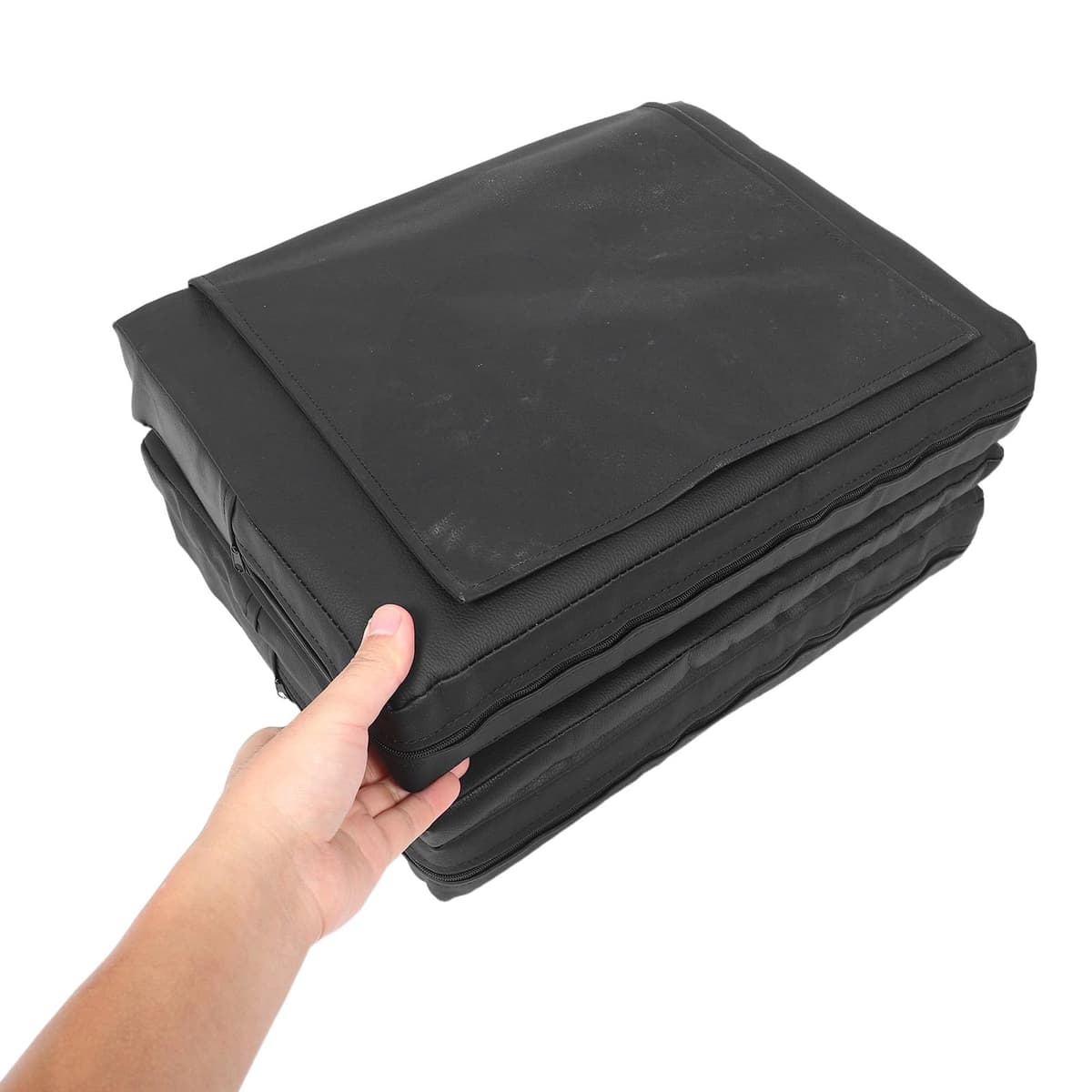 CALLARON Booster Cushion Boys and Barber Chair Increasing Cushion Three-Layer Thickened Design Soft PU Leather Sponge Pad Portable Seat for Haircuts and Nail Sessions — view 5