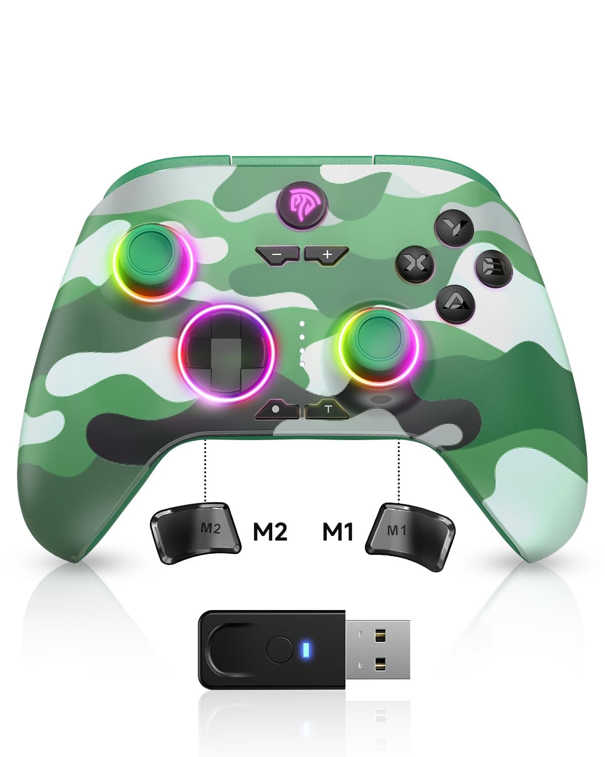 EasySMX X15 Wireless PC Controller with Hall Triggers, Hall Joysticks, Enhanced Bluetooth Game Controller,No Drift No Deadzone effect, Compatible with Windows PC, Android, Steam and Switch — view 18