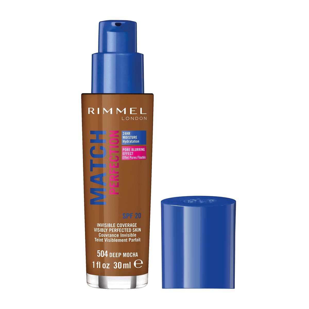 Rimmel Match Perfection Foundation 301 Warm Honey, Medium Coverage, 24hr Hydration, No Caking or Creasing, Lightweight, Reduces Imperfections, Invisible Coverage, SPF20, Cruelty Free — view 19
