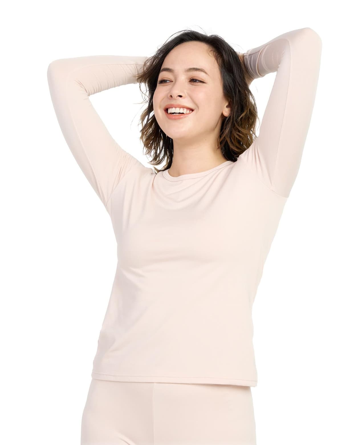 LAPASA Camiseta Termica Manga Larga Mujer (Pack de 1 & 2) Extra Cálido Camisa Interior Thermal Top Baselayer Frío Extremo Elastico Montaña Esqui Deporte Invierno L15/L39/L42 — view 27
