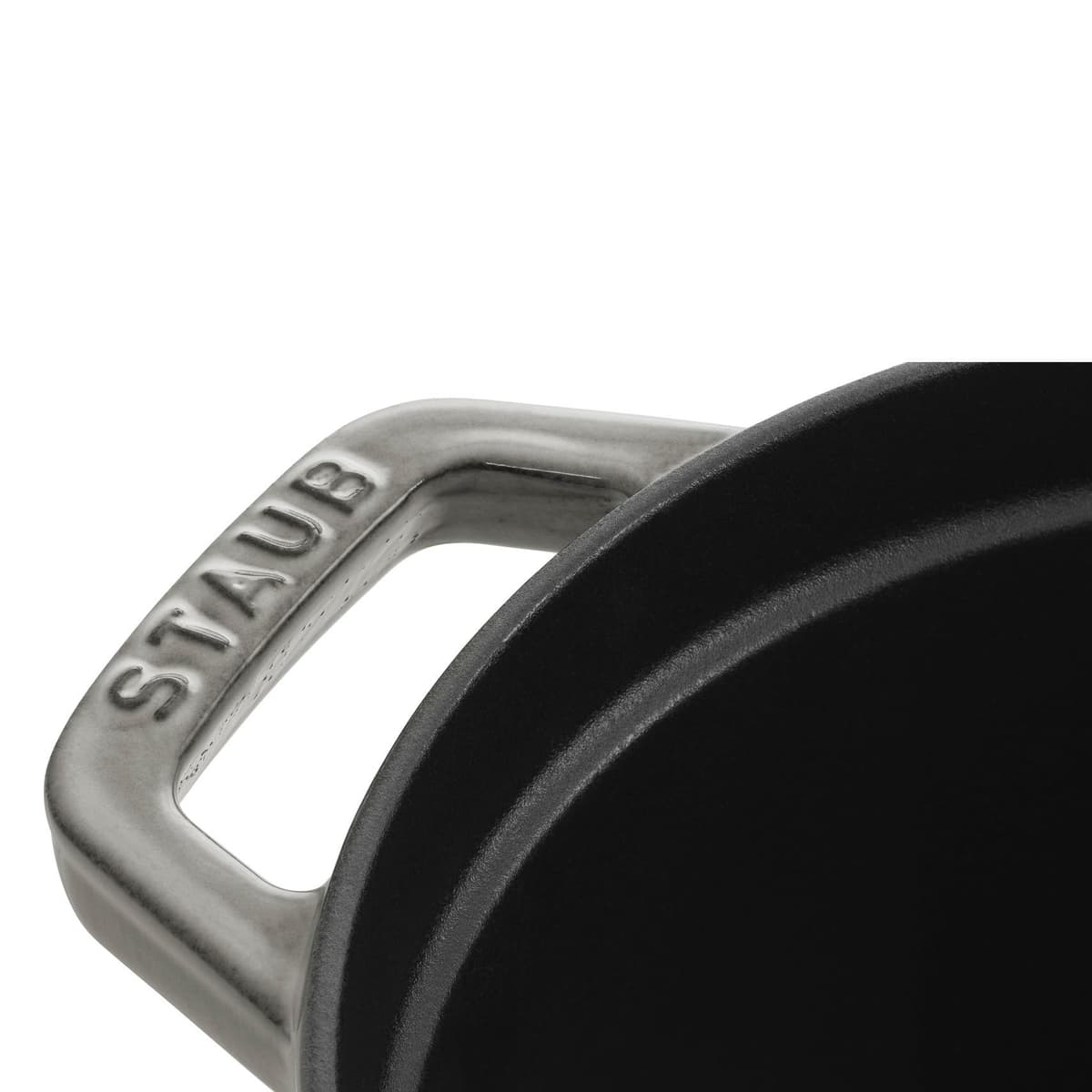 STAUB Cacerola/Cocotte de Hierro Fundido Ovalada, 17 cm, 1 L, Gris grafito — view 2