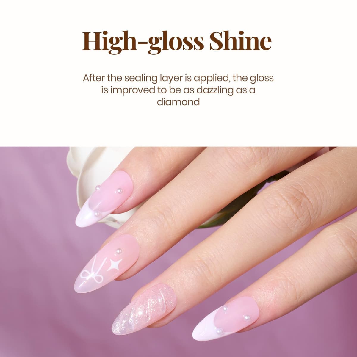 Beetles Gel Polish- 15ml No Wipe Top Coat High Gloss Shiny Long-Lasting Clear Soak Off U V Gel DIY Manicure and Nail Salon Home Gift for Her — view 6