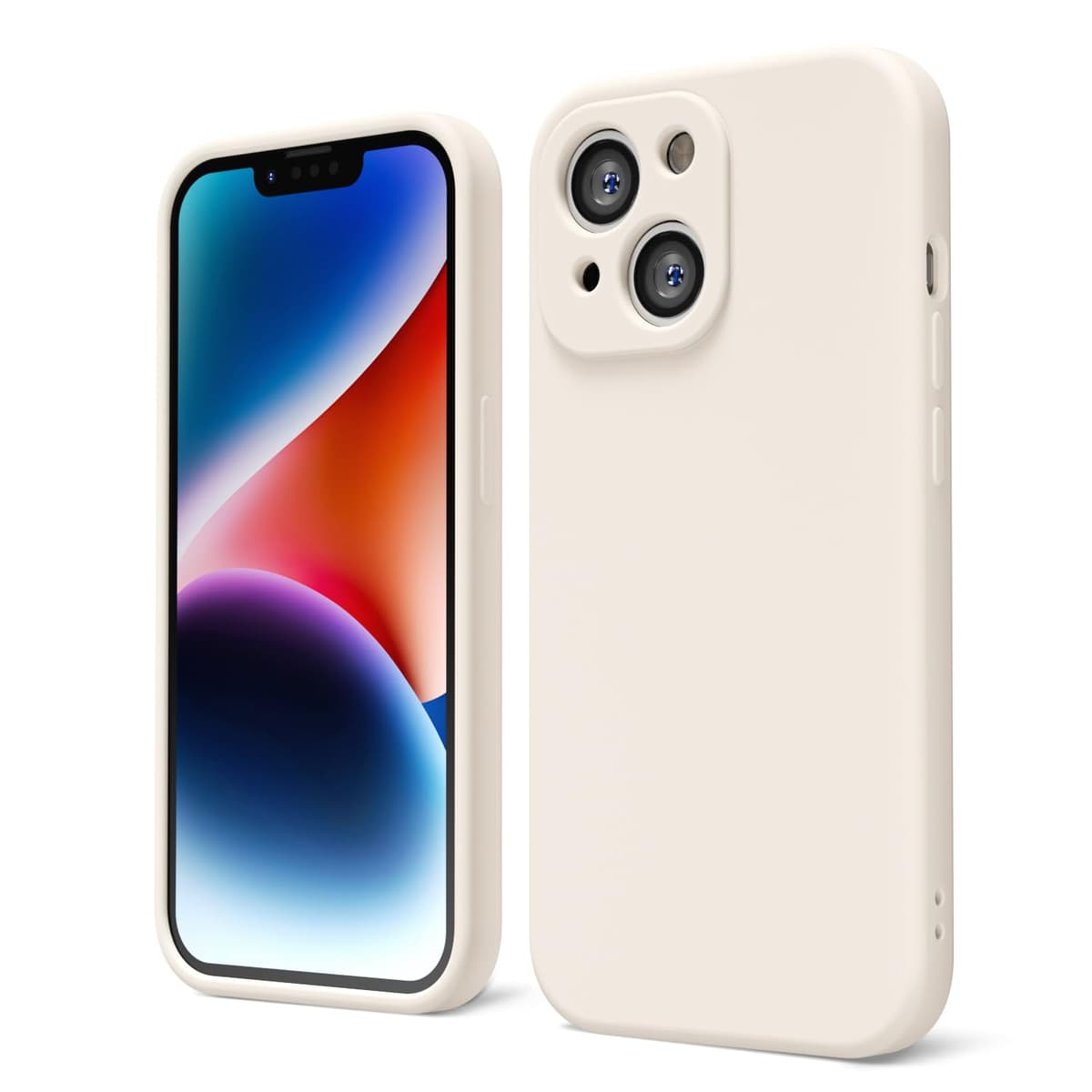 oakxco for iPhone 17 Pro Max Phone Case Liquid Silicone, Cute Thin Slim Grip Soft Rubber Gel for Women Men, Smooth Matte TPU Plain Solid Color Girly Simple Case with Camera Cover, Light Pink — view 74