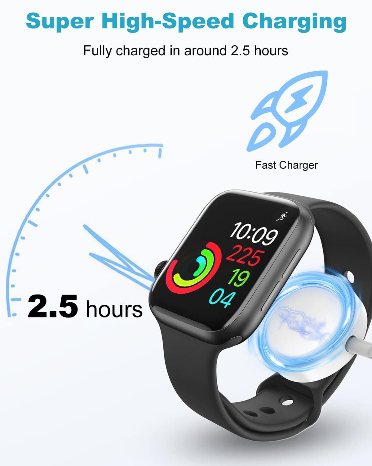 Watch Charger for Apple Watch 2M, iWatch Charger Cable Wireless Apple Watch Fast Charger Magnetic Charging Cable Apple Watch Charger USB C Compatible for Apple Watch Series 11/10/9/8/7/6/5/4/SE/Ultra — view 2
