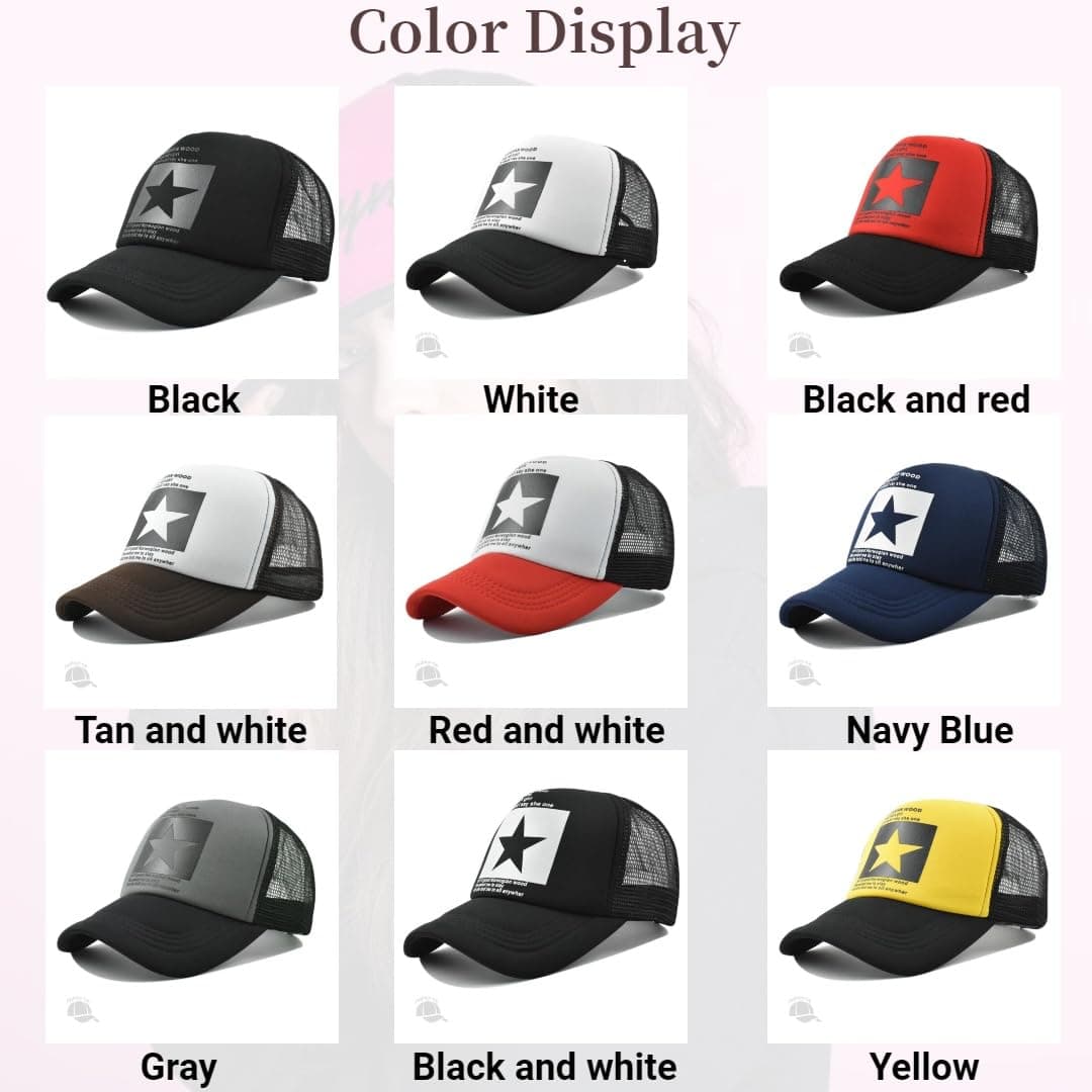 Gorras de Hombre Beisbol Pentagrama de Malla Respirable Gorra el Sol Moda Bordado Gorra Running Cierre de Hebilla Malla Ajustable Sombrero Verano Gorra Beisbol — view 8
