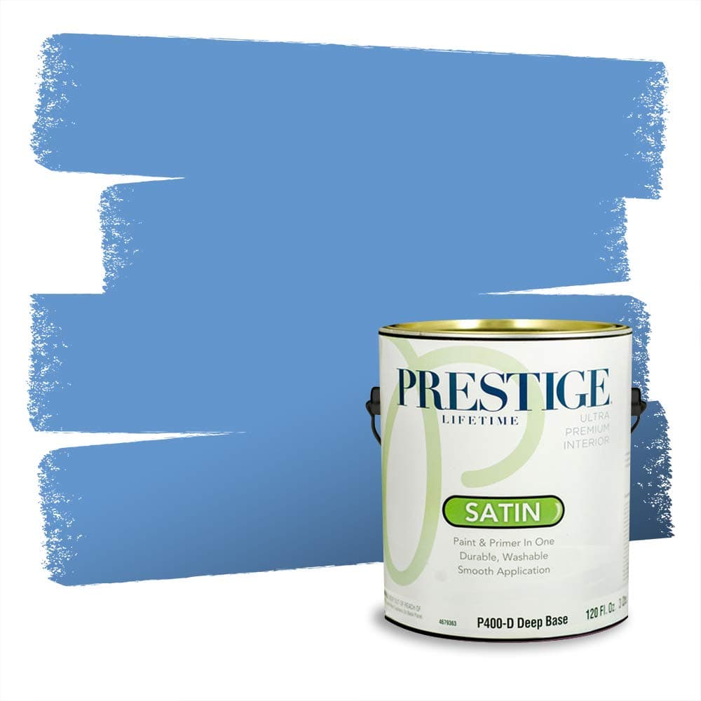 PRESTIGE Paints Interior Paint and Primer In One, 1-Gallon, Semi-Gloss, Comparable Match of Valspar* Dewdrop* — view 1195