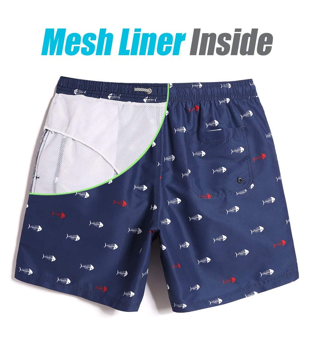 MAAMGIC 2 en 1 Bañador con Forro de Compresión con Cremallera Hombre Shorts de Baño Shorts de Playa Traje de Baño para Natación Secado Rápido para Vacaciones — view 3