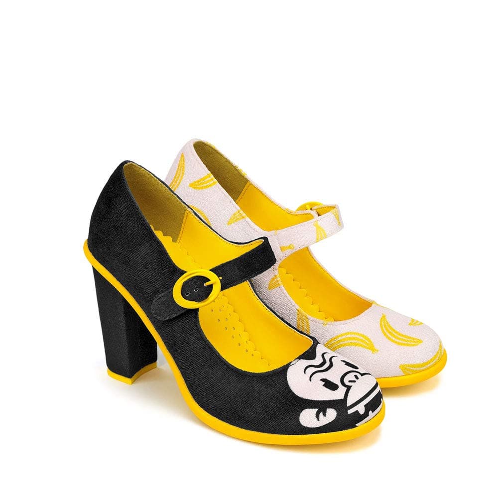 Hot Chocolate Design Chocolaticas Funky Canvas Women's Mary Jane Flat Shoes — view 115