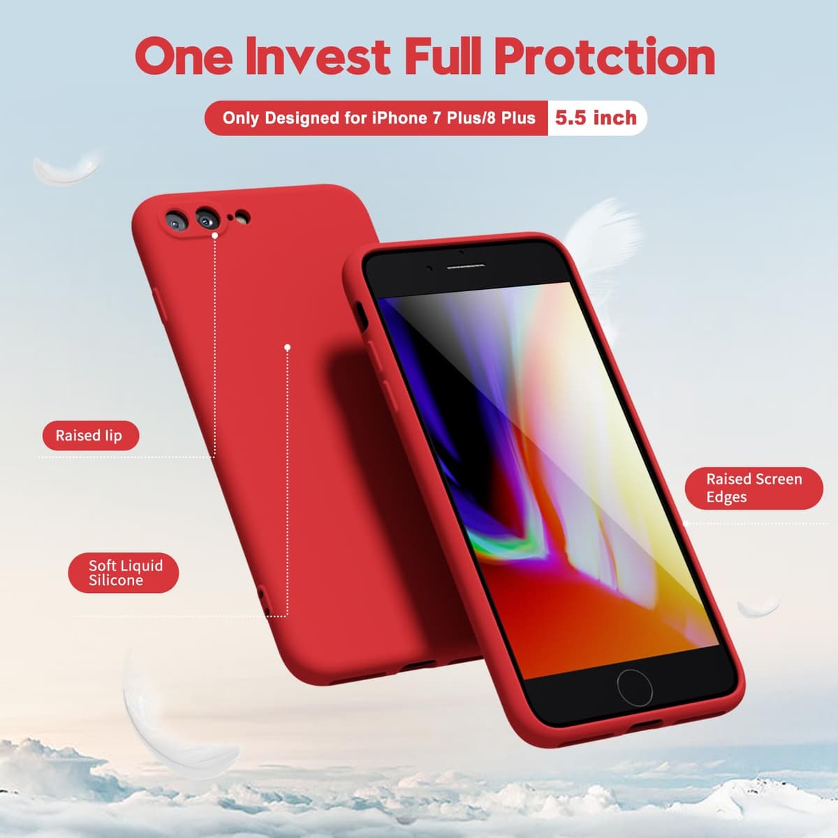 oakxco for iPhone 17 Pro Max Phone Case Liquid Silicone, Cute Thin Slim Grip Soft Rubber Gel for Women Men, Smooth Matte TPU Plain Solid Color Girly Simple Case with Camera Cover, Light Pink — view 1336
