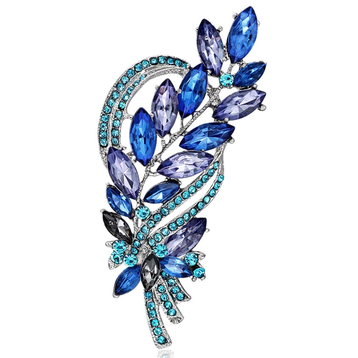 FAIRYGATE Gold Pin for Dress Brooch Crystal Pins Badge Enamel Lapel Brooches for Women Jewelry Decoration for Birthday Dating Party Anniversary UC31 — view 105