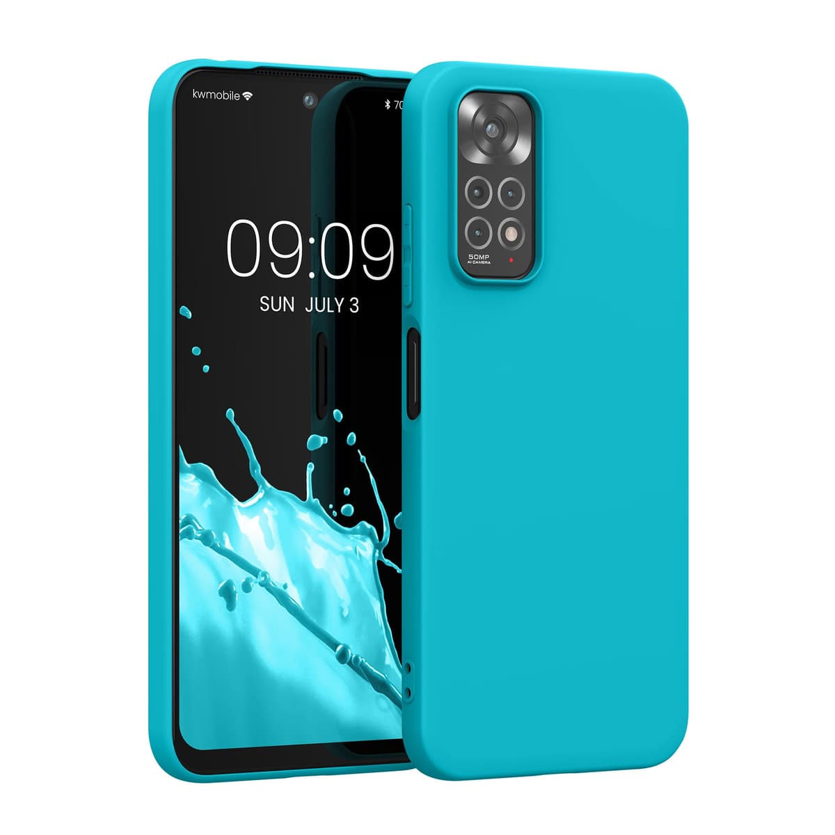 kwmobile Carcasa Compatible con Xiaomi Redmi Note 14 Pro 5G / Poco X7 Funda - Funda Ultrafina de TPU con Bordes elevados - Lavanda Metalizado — view 11