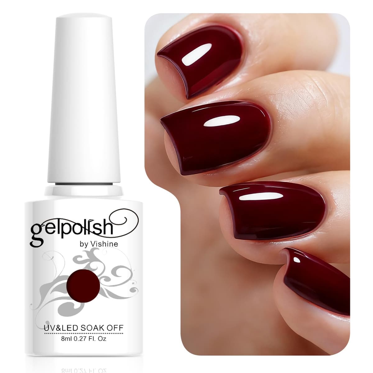 Vishine 15ml Semipermanente Esmalte de uñas en gel Soak-off UV LED Manicure Barniz Geles DIY Salon Neon Pink # 2039 — view 37