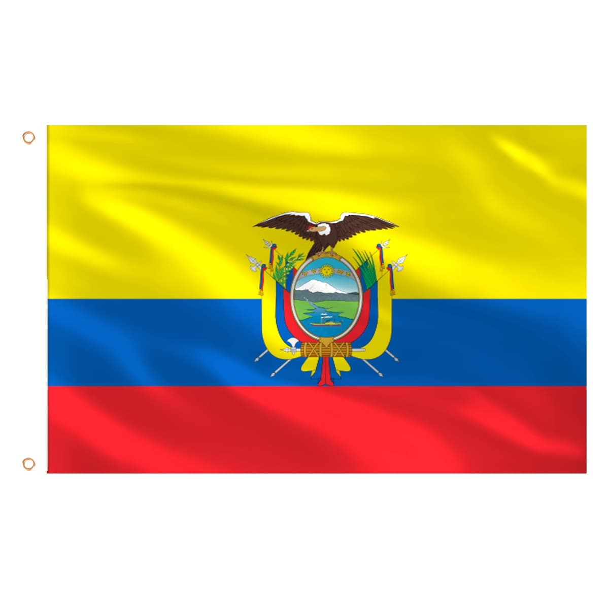 AhfuLife Bandera de España 90cm x 150cm, 2 Piezas Bandera Española con Agujeros de Latón en Ambos Lados, para Decoraciones de Fiestas, la Copa del Mundo, Día Nacional, Jardín, Calle — view 27