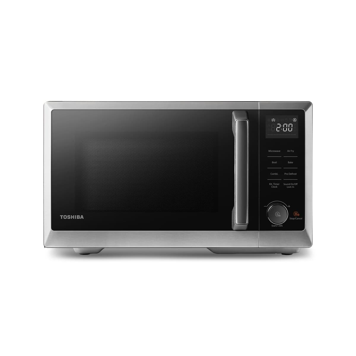 Toshiba Black Microwave 20 Liter Digital 800W Microwave Oven with 1000W Grill, Combination compact with 5 Power Levels, 8 Auto Menus, Grill, Combi, Digital Clock, Mirror Door Finish, MW3-AG20PF(MB) — view 10
