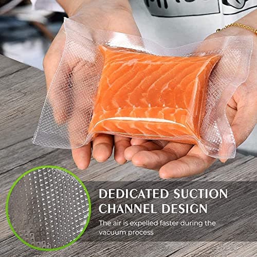 Vacuum Sealer Bags, 8" x 12" Quart, 50 Pcs — view 2