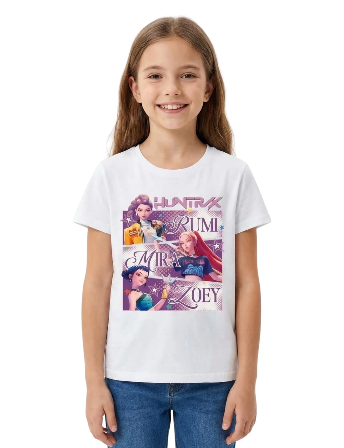 Vicyol S&D Camiseta K-Pop para Niños y Niñas. Camiseta de la Serie de Moda Huntrix. Camiseta de Las Guerreras de H.