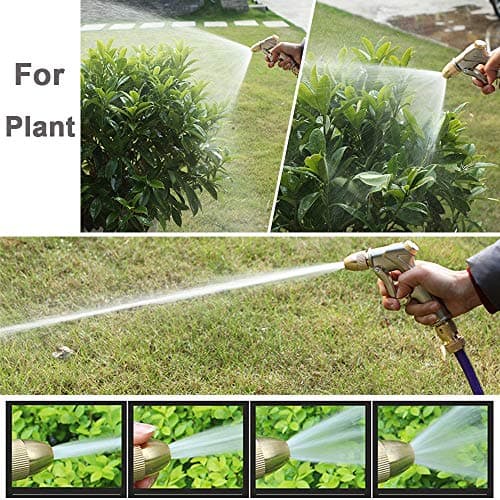 FANHAO Garden Hose Nozzle Sprayer, 100% Heavy Duty Metal Handheld Water Nozzle High Pressure in 4 Spraying Modes for Hand Watering Plants and Lawn, Car Washing, Patio and Pet — view 4