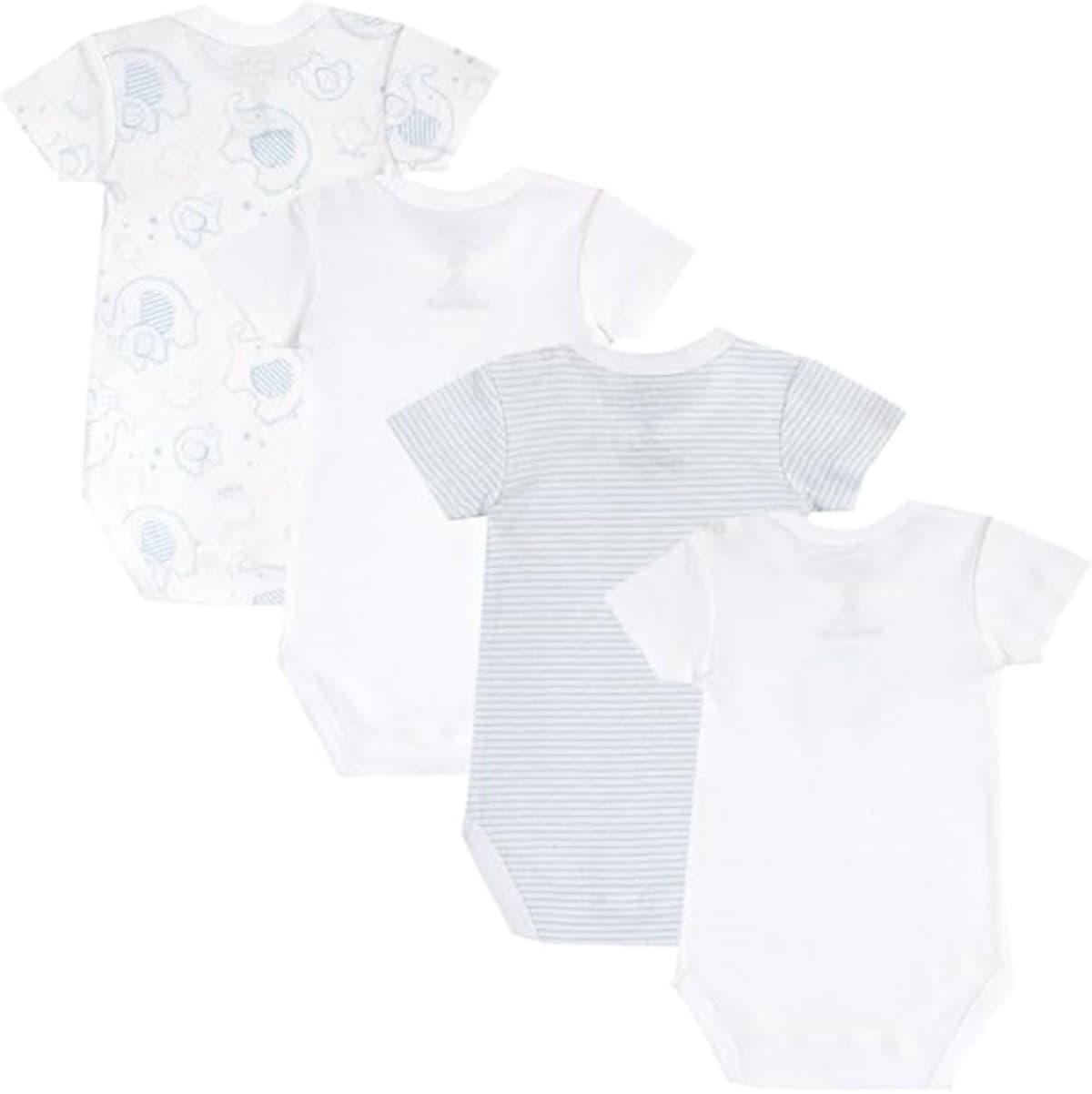 Chicco, Body Bebé Niño y Niña, Set de 4 Body con Mangas Cortas en 100% Algodón, Unisex Niño y Niña 0-24 Meses, Designed in Italy — view 2