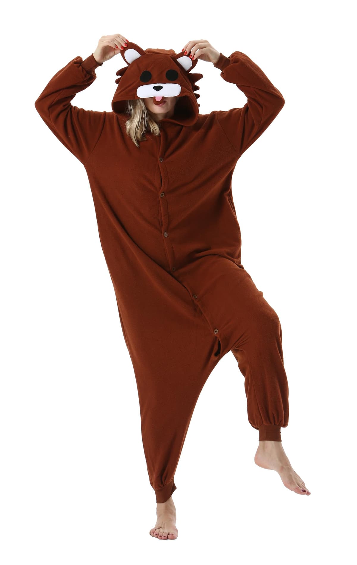 SimZoo Adulto Disfraz Pijama Unisex Pijama Kigurumi Onesie para Carnaval Halloween Cosplay Ropa de Dormir Traje de Disfraz para Navidad Festival Mujer y Hombre — view 25